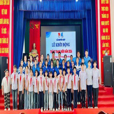 Đoàn TNCS Hồ Chí Minh xã Nguyên Giáp tổ chức Lễ ra quân, Khởi động Tháng thanh niên